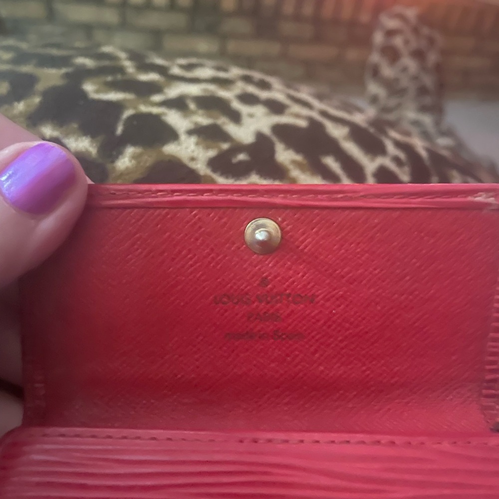 Louis Vuitton Red Epi Leather key chain case - Picture 7 of 9